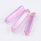 Perles de verre graduées en cristal de quartz naturel électrolytique G-P315-A04-2