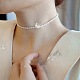 6 pièces 2 styles de perles de coquillage blanc naturel BSHE-CJ0001-05-7