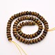 Faceted Rondelle Natural Bamboo Leaf Agate Beads Strands G-E302-008-8mm-2