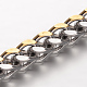 Bracelets de la chaîne de blé en 304 acier inoxydable BJEW-F215-04-M-1