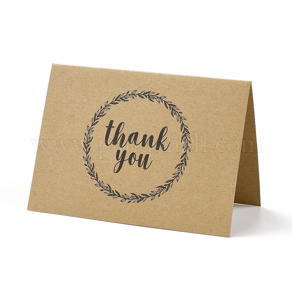 Wholesale Kraft Paper Thank You Greeting Cards