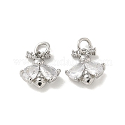 Подвески из латуни с микропаве из циркония KK-R210-14P