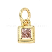 Латунные микро проложить кубического циркония подвески KK-K368-13G-01