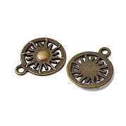 Солнце тибетский стиль сплава подвески TIBEP-S295-54AB-NR