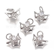 Латунные микро проложить кубического циркония подвески KK-K238-09P