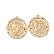 Подвески из латуни с прозрачным фианитом KK-N254-101G