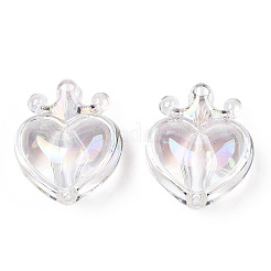 УФ-покрытие прозрачные радужные переливающиеся акриловые бусины&nbsp;OACR-T027-01-C05