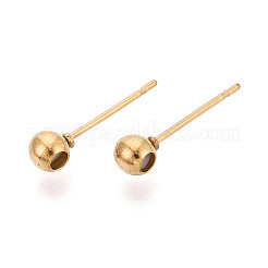 Boucles d'oreilles à tige en acier inoxydable 304&nbsp;STAS-F329-01A-G