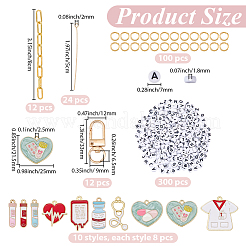 Kit fai da te per realizzare portachiavi a tema medico&nbsp;DIY-BM0002-79