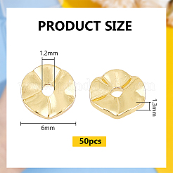 50 шт. Латунные бусины&nbsp;KK-BC0013-25C