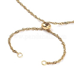 2 шт. 2 цвета 304 нержавеющая сталь сингапурская цепочка для изготовления ожерелья&nbsp;AJEW-JB01334