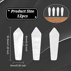 12 шт. заостренные бусины из натурального кварцевого кристалла G-OC0003-99