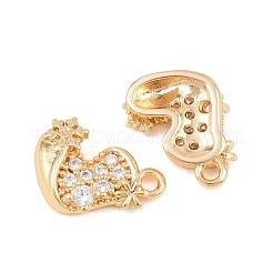 Pendentifs de noël en laiton micro pave zircone cubique&nbsp;KK-L261-15B-G01