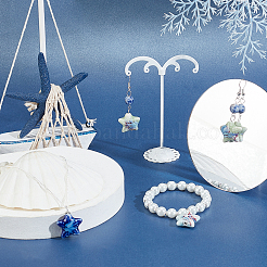 16 шт. 8-х цветные фарфоровые бусины ручной работы&nbsp;PORC-SC0001-03