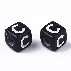 Непрозрачные акриловые бусины&nbsp;X-SACR-N002-01C-1