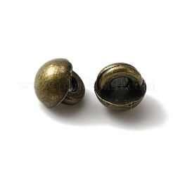 ミニ合金シャンクボタン  1穴  キノコ  diyの人形の服  アンティークブロンズ  4x4mm  穴：1.2mm&nbsp;BUTT-WH0029-07AB
