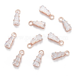 Медные прозрачные кубические циркониевые подвески&nbsp;ZIRC-G170-10
