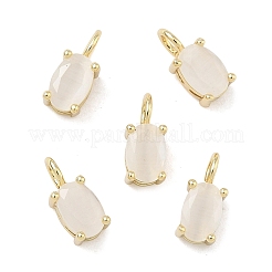 Латунные подвески в виде кошачьего глаза&nbsp;KK-C251-09B-G