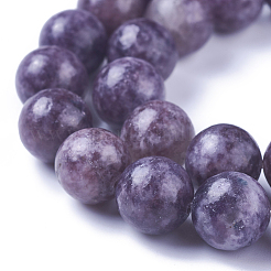 Натуральный лепидолит / пурпурный слюдяный камень бисер пряди G-I244-01A