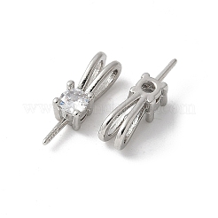 Латунные микропроволочные кубические циркониевые подвески KK-D324-41P