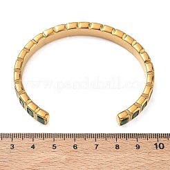 Bracelets manchettes en acier inoxydable 304 et zircon cubique pour femmes&nbsp;BJEW-T031-01C