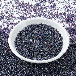 MIYUKIラウンドロカイユビーズ  日本製シードビーズ  （rr333)アメジストab  11/0  2x1.3mm  穴：0.8mm  約50000個/ポンド&nbsp;SEED-G007-RR0333