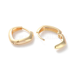 Orecchini di cerchio in ottone placcatura rack&nbsp;EJEW-S241-18G