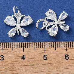 Покрытие стойки латунь микро-паве прозрачные циркониевые украшения KK-D097-02S