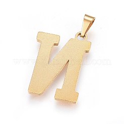 304ステンレススチールペンダントとスタッドピアスジュエリーセット  アルファベット  文字.n  20~23x13~19x1.5mm  穴：6x3mm  6~10x6~9x1mm  ピン：0.8mm&nbsp;SJEW-P099-14G