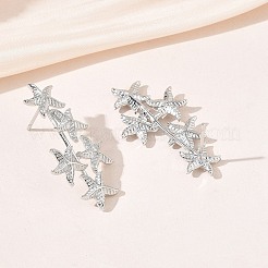 Boucles d'oreilles en laiton pour femmes&nbsp;EJEW-A167-02B-P