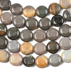 Натуральные нити из бисера пикассо&nbsp;G-L648-B03-15mm