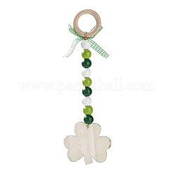 Holzanhänger zum St. Patrick's Day&nbsp;HJEW-G023-02A