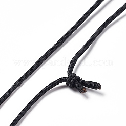 Collana con ciondolo a forma di fiore della vita con pietre preziose naturali e cordino in nylon da donna&nbsp;NJEW-P274-02