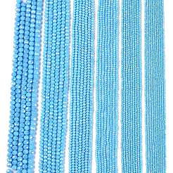 Стеклянные бусины с гальваническим покрытием &nbsp;LS-EGLA-A044-P1mm-B08