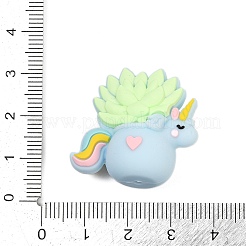 Perles en silicone en forme de cheval tridimensionnelles 3d&nbsp;SIL-V002-10E