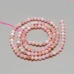 Натуральный розовый опал бусы пряди G-S264-19-3mm