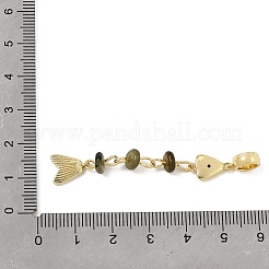 Ciondoli pendenti europei in ottone con pavé di zirconi cubici&nbsp;GG-CBA3401-01G-A03