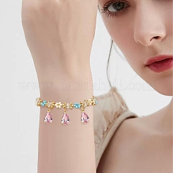 5 шт. Прозрачные стеклянные подвески&nbsp;GLAA-YW0004-41A