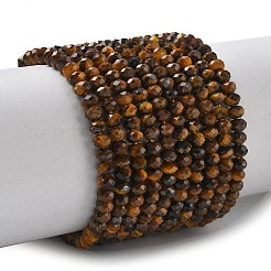 Chapelets de perles d'œil de tigre naturel&nbsp;G-L651-B04-4x3mm-02