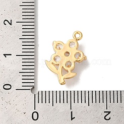 Pendentifs en laiton zircon cubique transparent&nbsp;KK-M294-05G-01