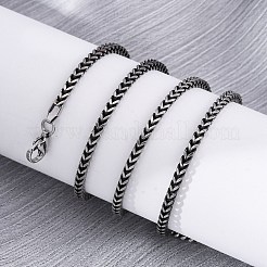 Ожерелья из цепочек пшеницы из нержавеющей стали 304 толщиной 2.5 мм&nbsp;NJEW-Q013-15A