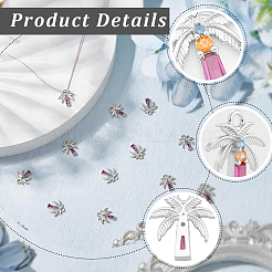 10pcs pendentifs en laiton micro pavé de zircone cubique&nbsp;KK-BBC0028-13