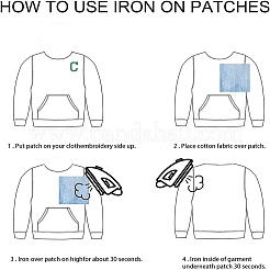 Компьютеризированная вышивка ткань железа на патчи DIY-GF0002-14E