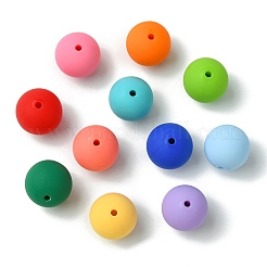 Прорезиненные стиль непрозрачной акриловые бусины&nbsp;MACR-CJC0009-02A