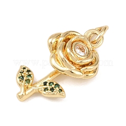 Colgante micropavé cubic zirconia de latón&nbsp;KK-H525-05D-G