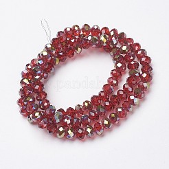 Гальванизируйте прозрачное стекло бисер нитей&nbsp;LS-EGLA-A034-T6mm-S03