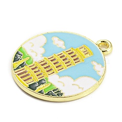 Pendentifs d'émail en alliage&nbsp;ENAM-M217-03E-G