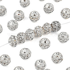 Латунные кристалл горный хрусталь бисер RB-9X10