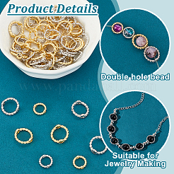 80шт 4 цвета латунные рамки для бусин FIND-PH0021-29