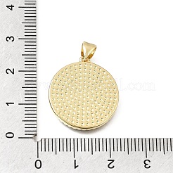 Pendenti in zirconi cubici trasparenti in micro pavè di ottone&nbsp;CU-CBAF50C-01A-G